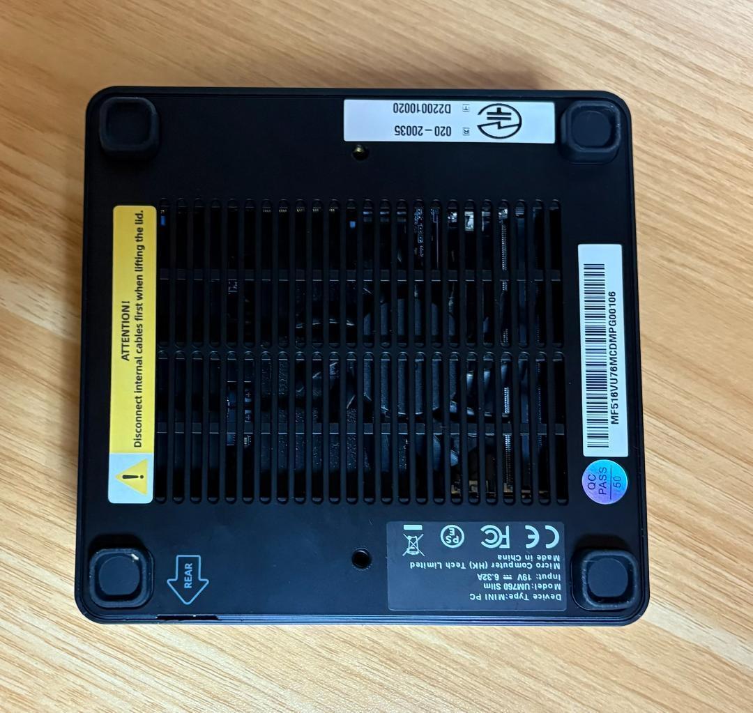 【ジャンク】Minisforum UM760 Slim