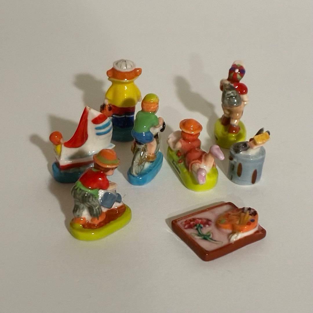 私の趣味　フェーブ　ヴィンテージ　フランス　陶器　ミニチュア　自転車　パレット