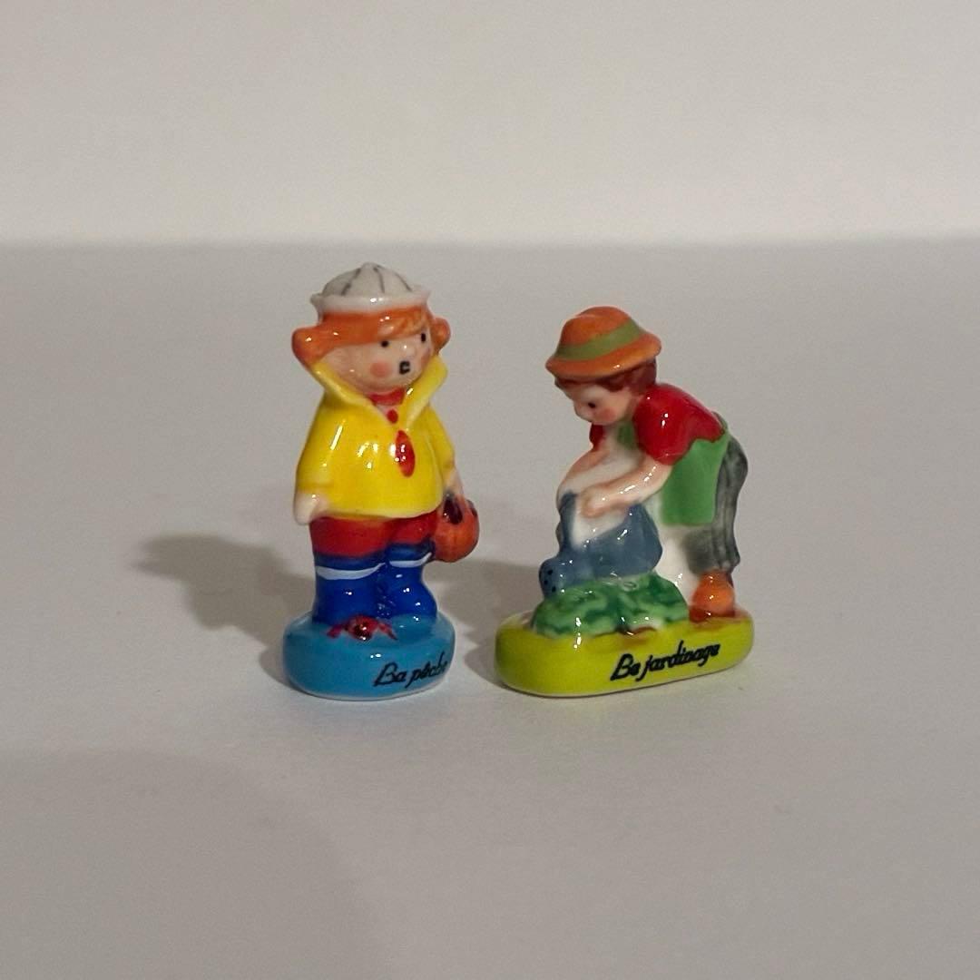 私の趣味　フェーブ　ヴィンテージ　フランス　陶器　ミニチュア　自転車　パレット