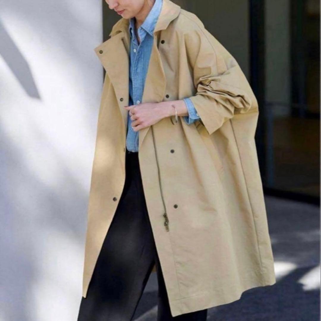 美品 フレームワーク 2024年 撥水ポンチョトレンチコート オーバーサイズ