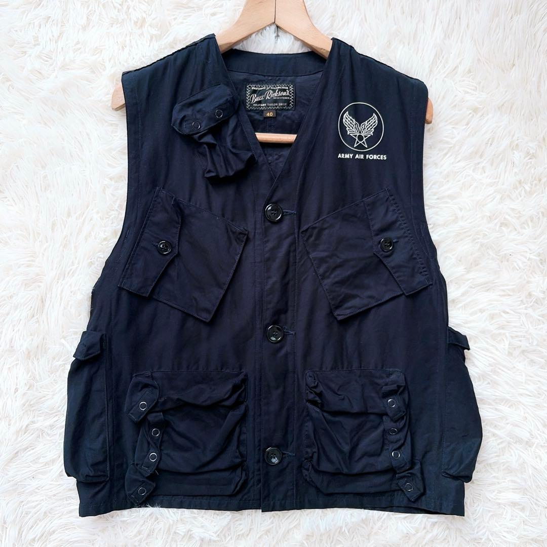 バズリクソンズ　ミリタリーベスト　type c-1 ネイビー　シビリアン　40