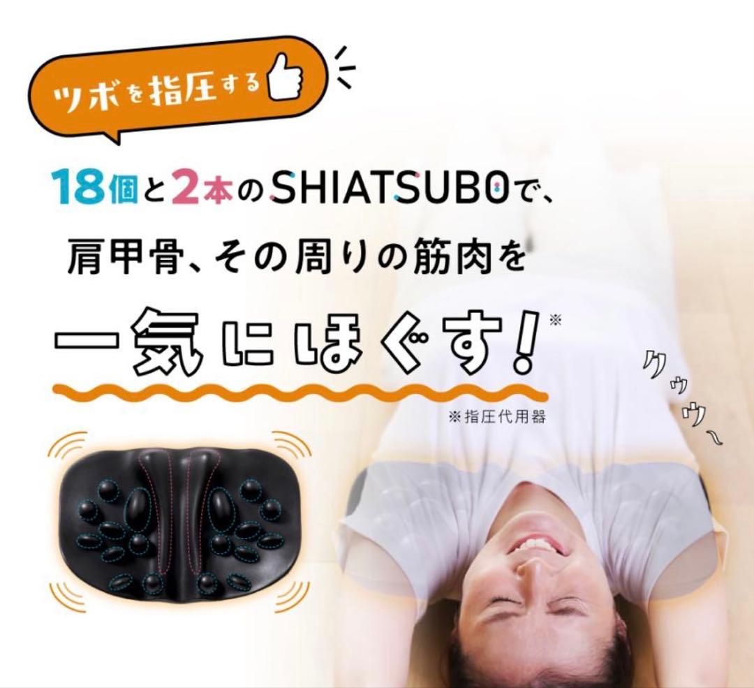 【未使用に近い】RAKUNAラクナ]肩甲骨はがしピロー★ 健康指圧マッサージ