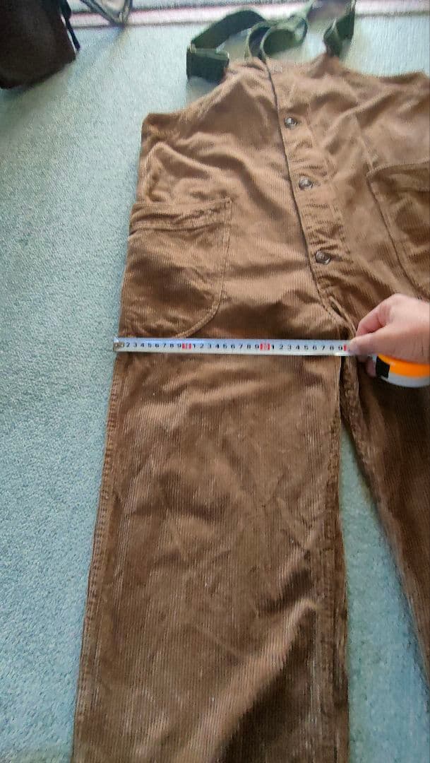 go hemp コーデュロイ オーバーオール