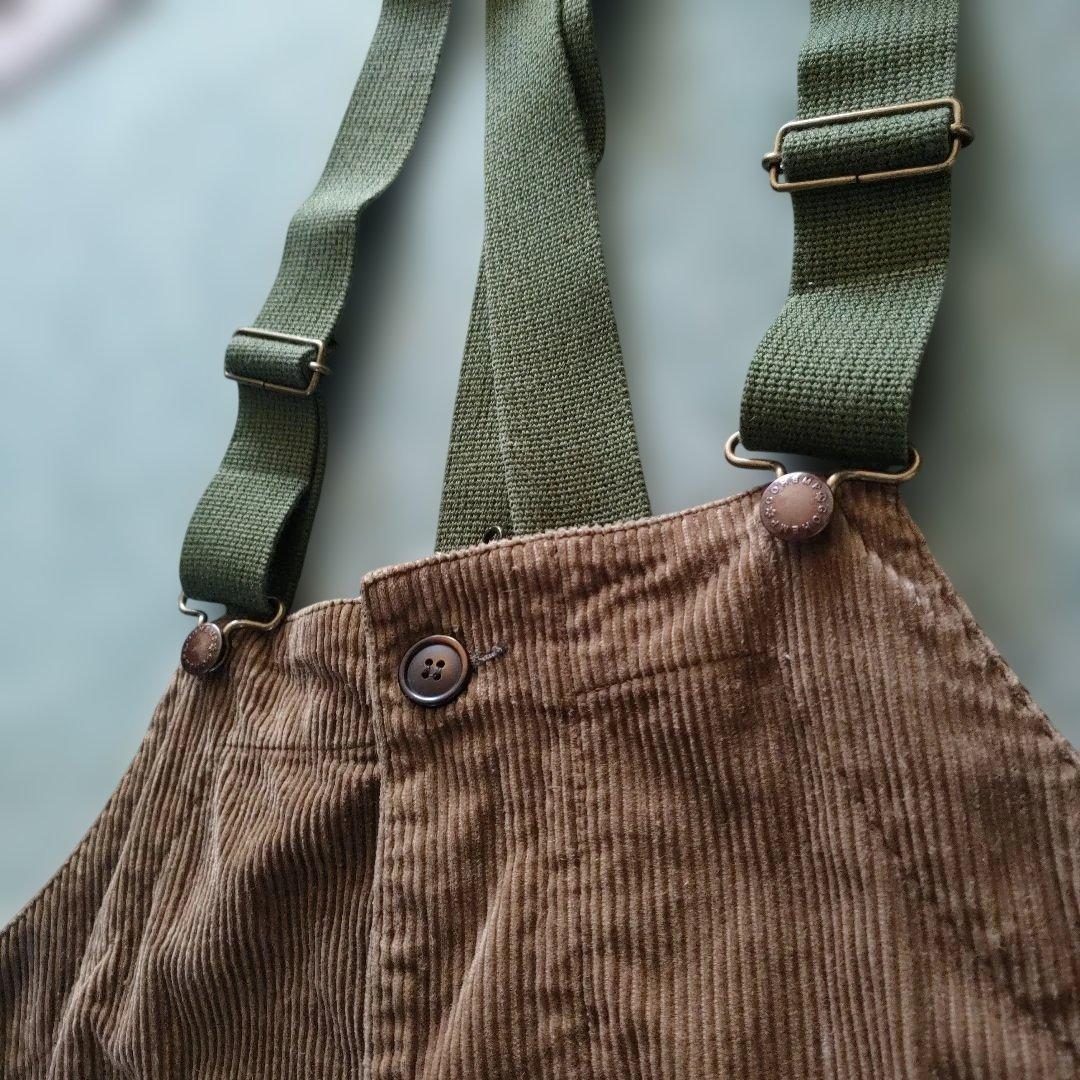 go hemp コーデュロイ オーバーオール