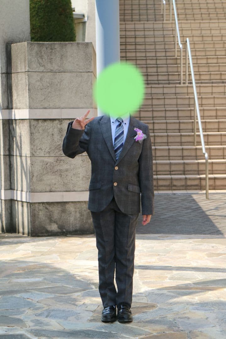 グレー チェック柄 ブレザー スーツ★子供　キッズ　ジュニア　卒業式　入学式