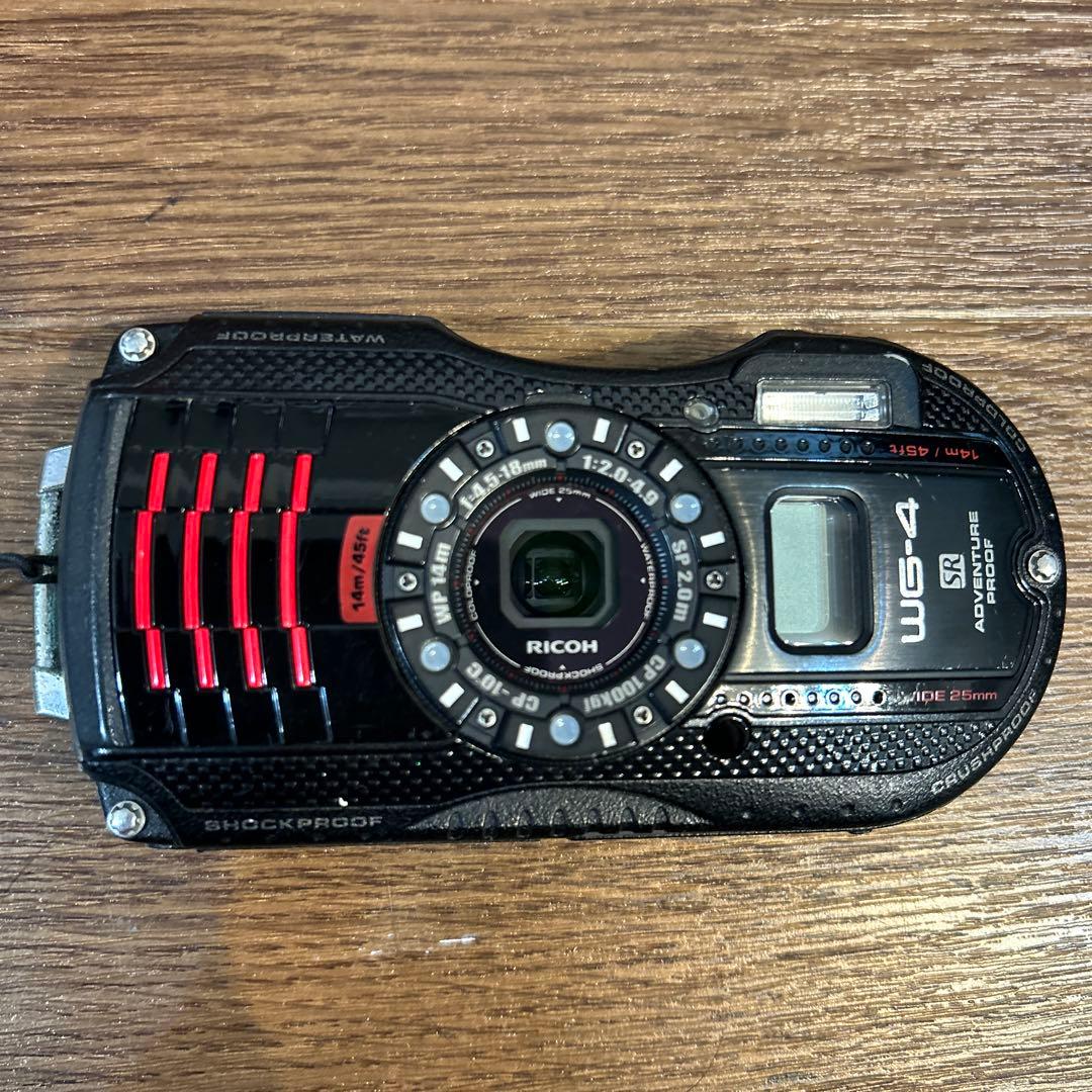 RICOH wg-4リコー防水デジタルカメラ　バッテリー　SDカード 充電器