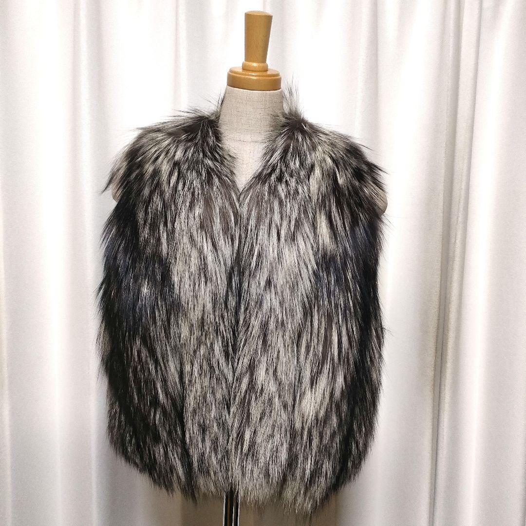 【未使用品】希少 サガミンク 毛皮 ファーベスト