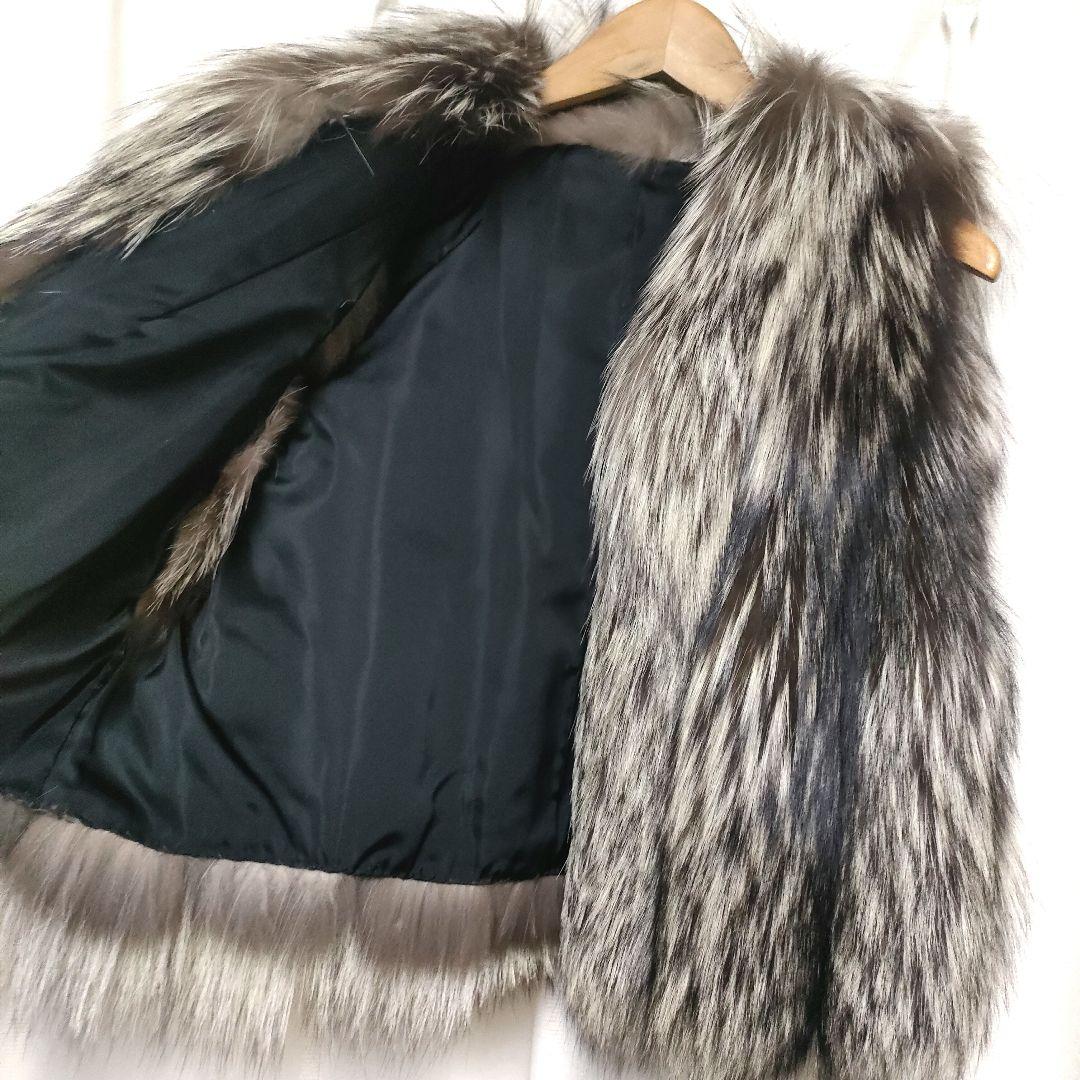 【未使用品】希少 サガミンク 毛皮 ファーベスト