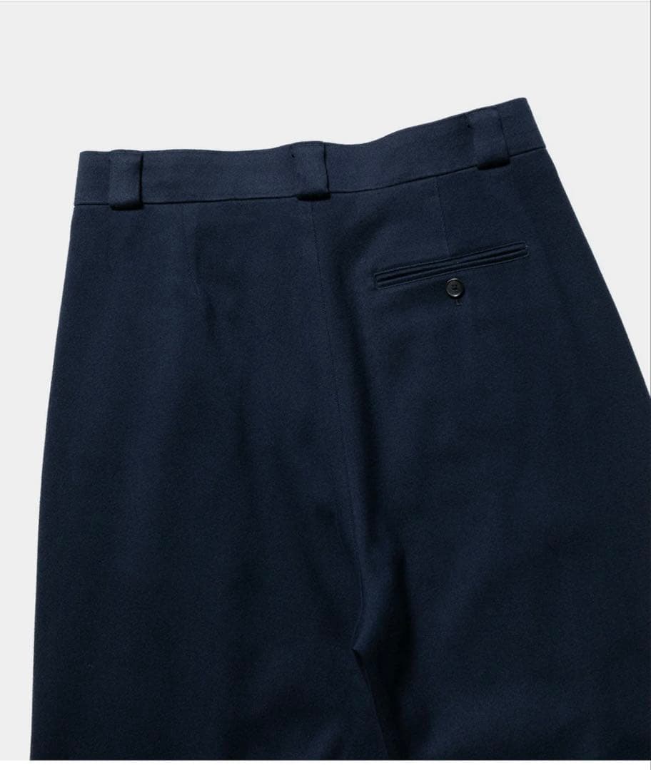 パンツ A.PRESSE COTTON SILK TWILL WIDE TROUSERS