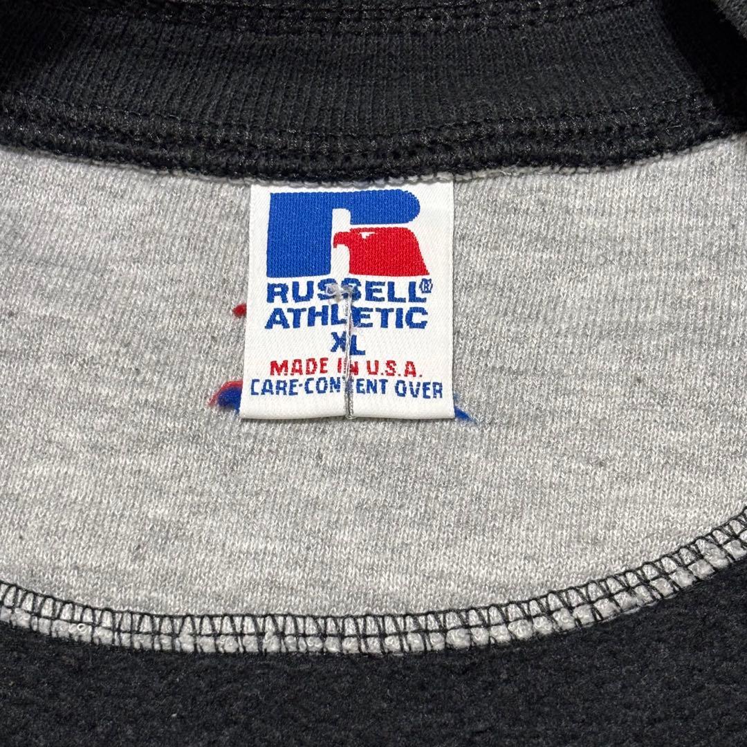 RUSSELL ATHLETIC 90sヘンリーネック USA製 黒 XL