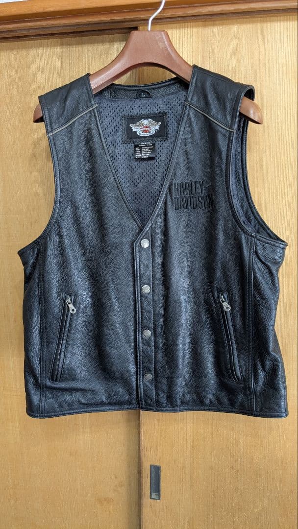 【美品】ハーレーダビッドソン の本革ベスト
