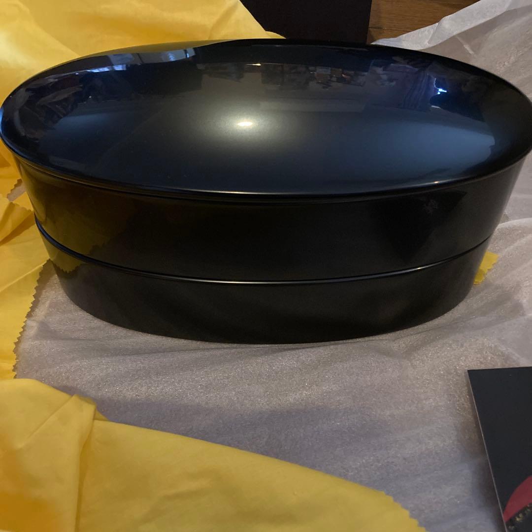 輪島塗　二段重　オーバル型　吉田漆器工房　ひな祭り　花見　テーブルコーディネート