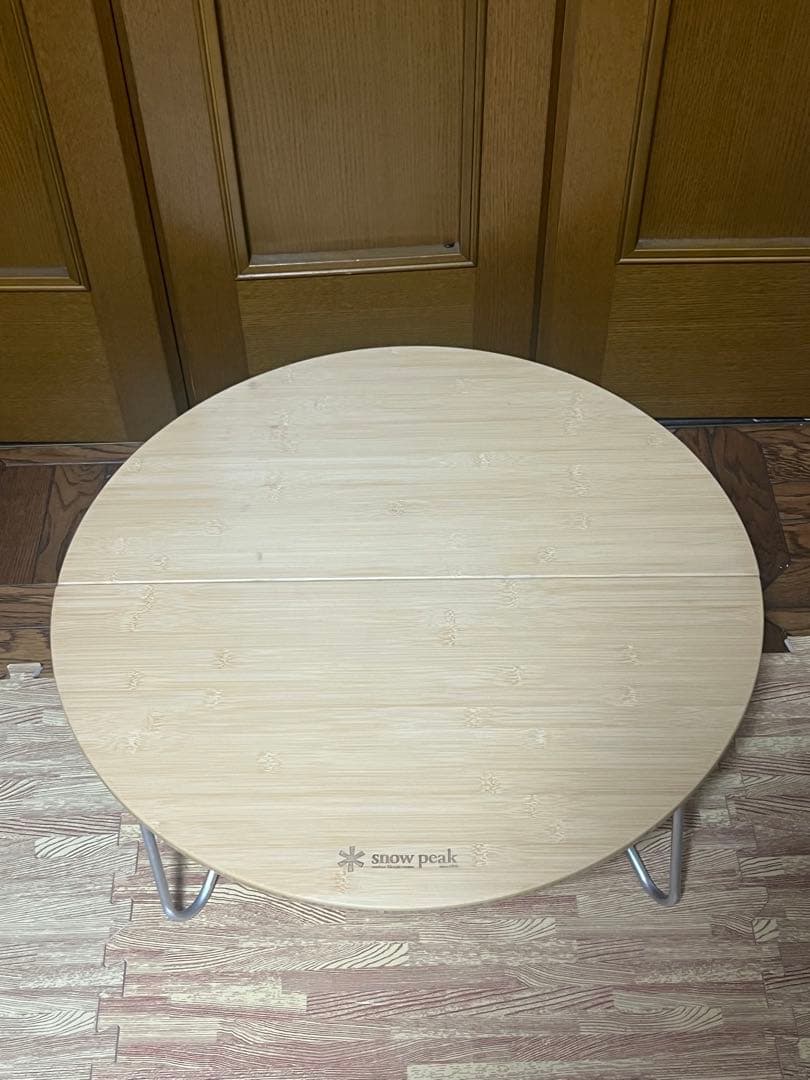 廃盤美品！スノーピーク  peakワンアクションちゃぶ台竹 S