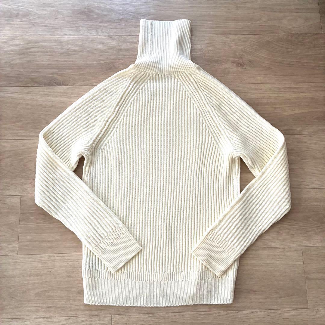 ZANONE／リブウールタートルネックニット／size 46