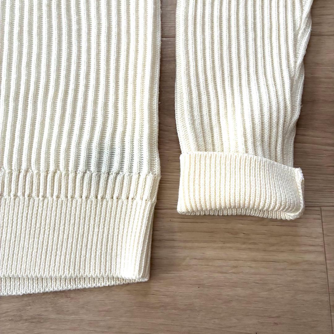 ZANONE／リブウールタートルネックニット／size 46