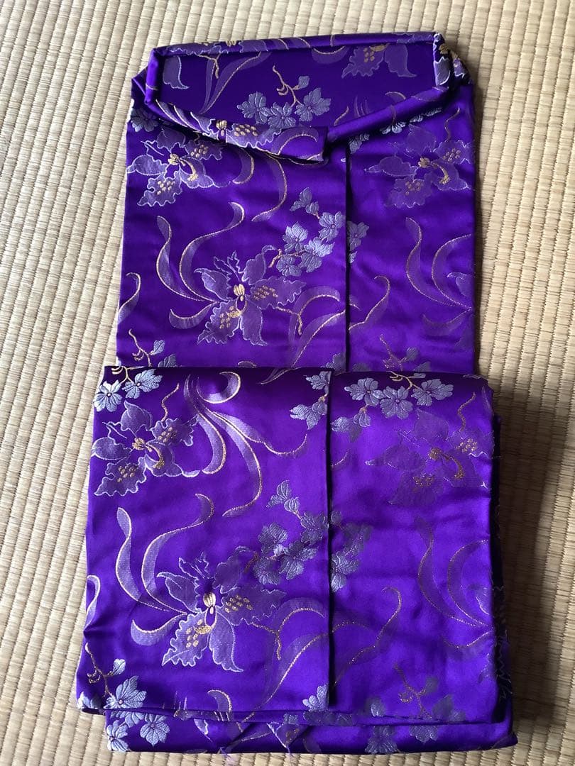 13絃用 琴袋(丸袋) 青系柄物