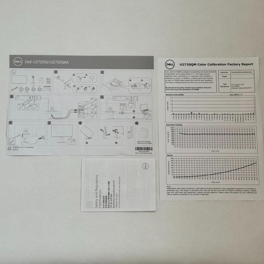 DELL 27型4Kモニター U2720QM フル付属品