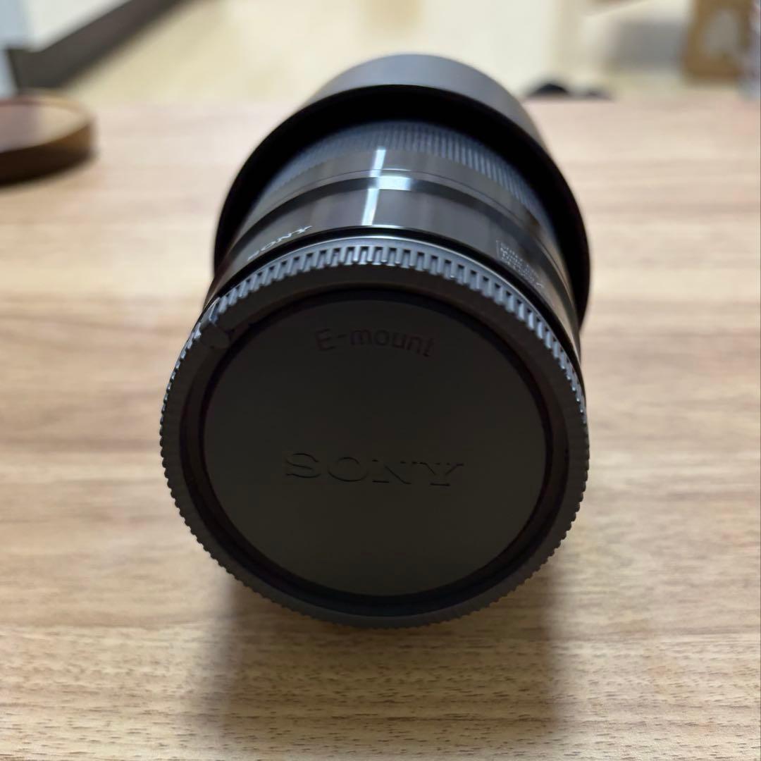 SONY SEL55210 ズーム レンズ ブラック フード付き