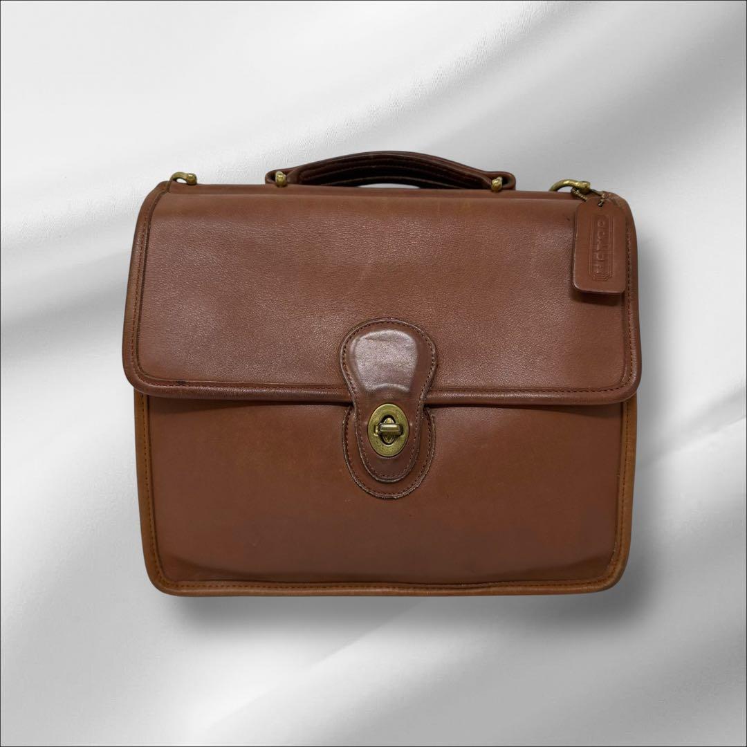 COACH オールドコーチ ターンロック ハンドバッグ 2way