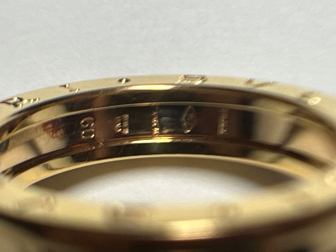 ブルガリビーゼロワン1リングBVLGARI指輪19号9g18kPG