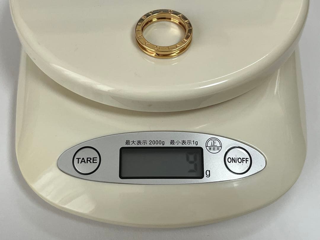 ブルガリビーゼロワン1リングBVLGARI指輪19号9g18kPG