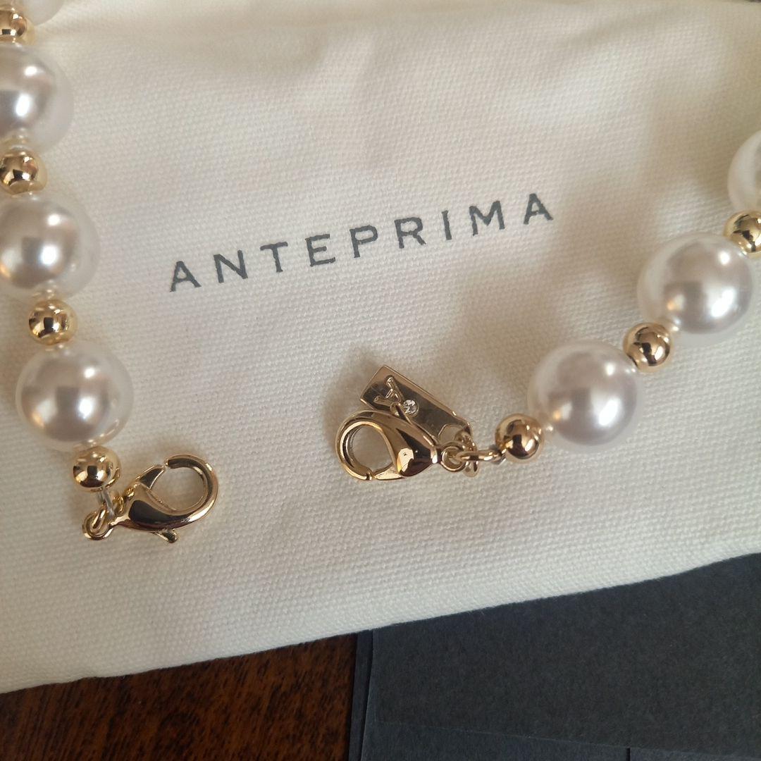 ANTEPRIMA パールチャーム新品証明書ありペルラーティ/シャンパンゴールド