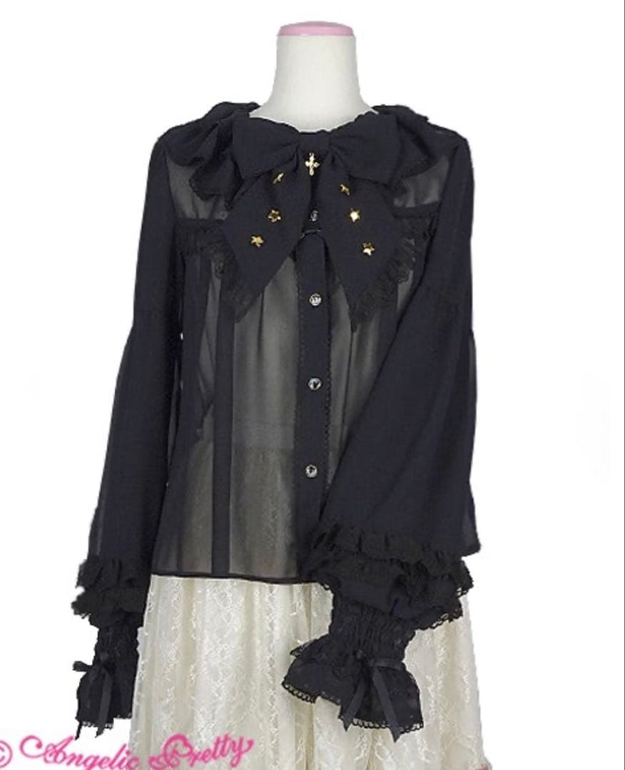 Angelic Pretty/Milky Crossブラウスblack