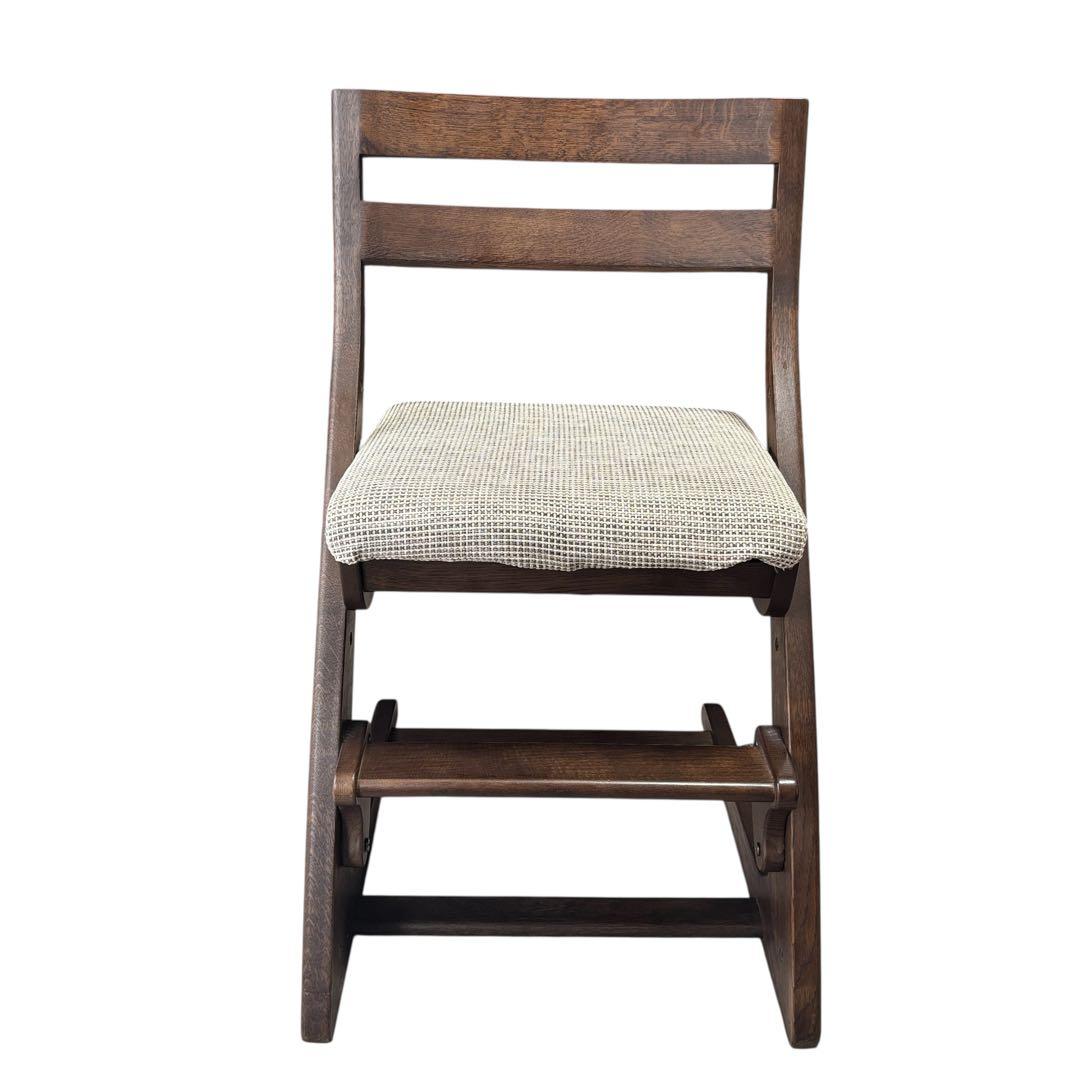 カリモク家具 デスクチェア CU1007 オーク材 学習椅子 高さ調節可