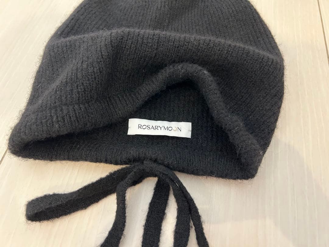 帽子 ROSARYMOON Bucktail Knit Beanie