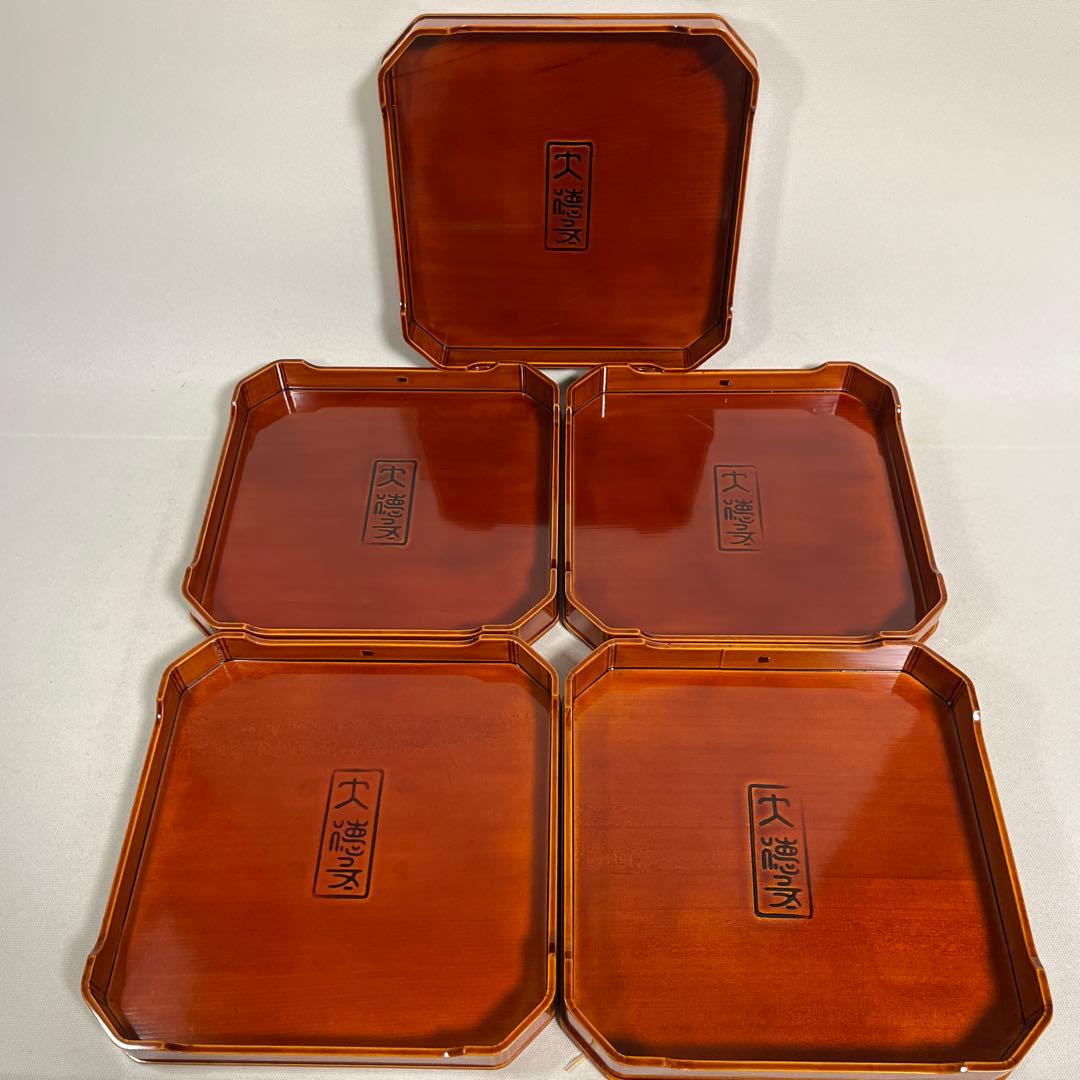 飛騨春慶　大徳寺弁当　縁高重　五客