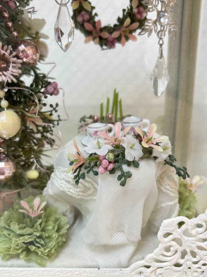 ミニチュアクリスマスツリー　クリスマス雑貨置物