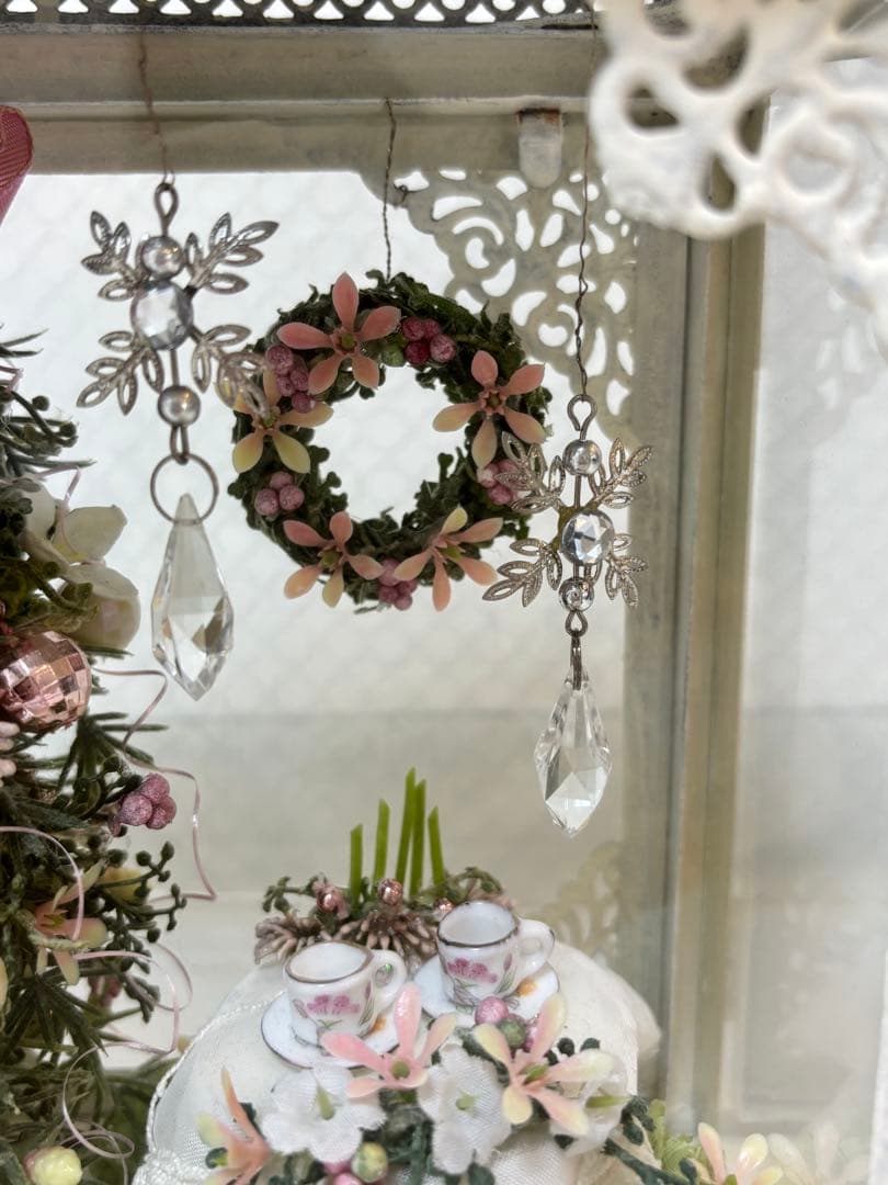 ミニチュアクリスマスツリー　クリスマス雑貨置物