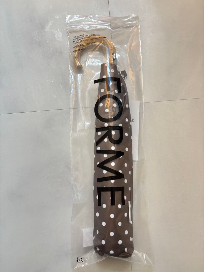 forme 東原亜希 日傘 ブラウンドット