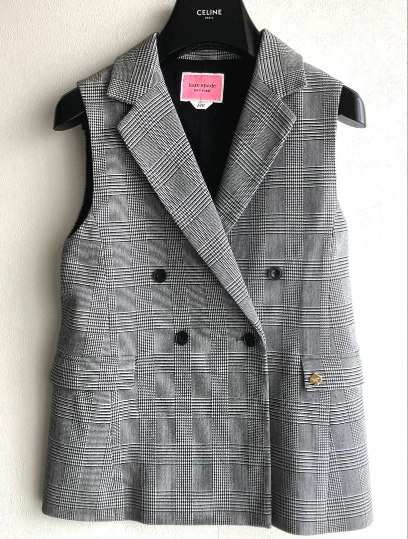 ケイトスペード チェック柄ショートパンツセット フォーマル 卒業式 卒服 140