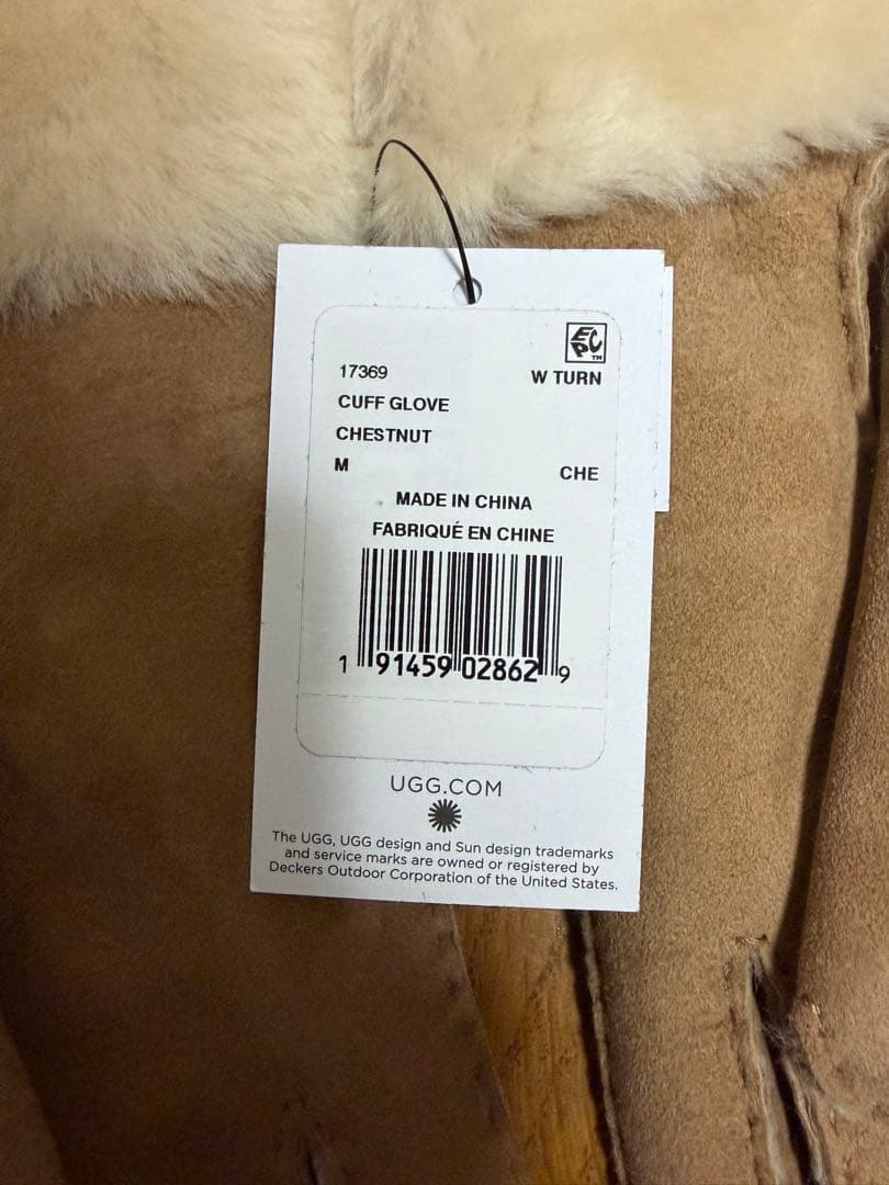 UGG Cuff Glove チェスナット M