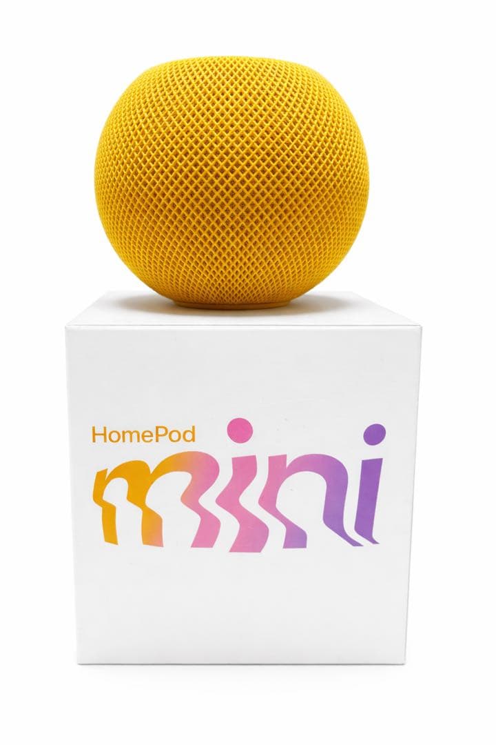 美品 Apple Pod mini イエロー 箱付き ケーブルあり