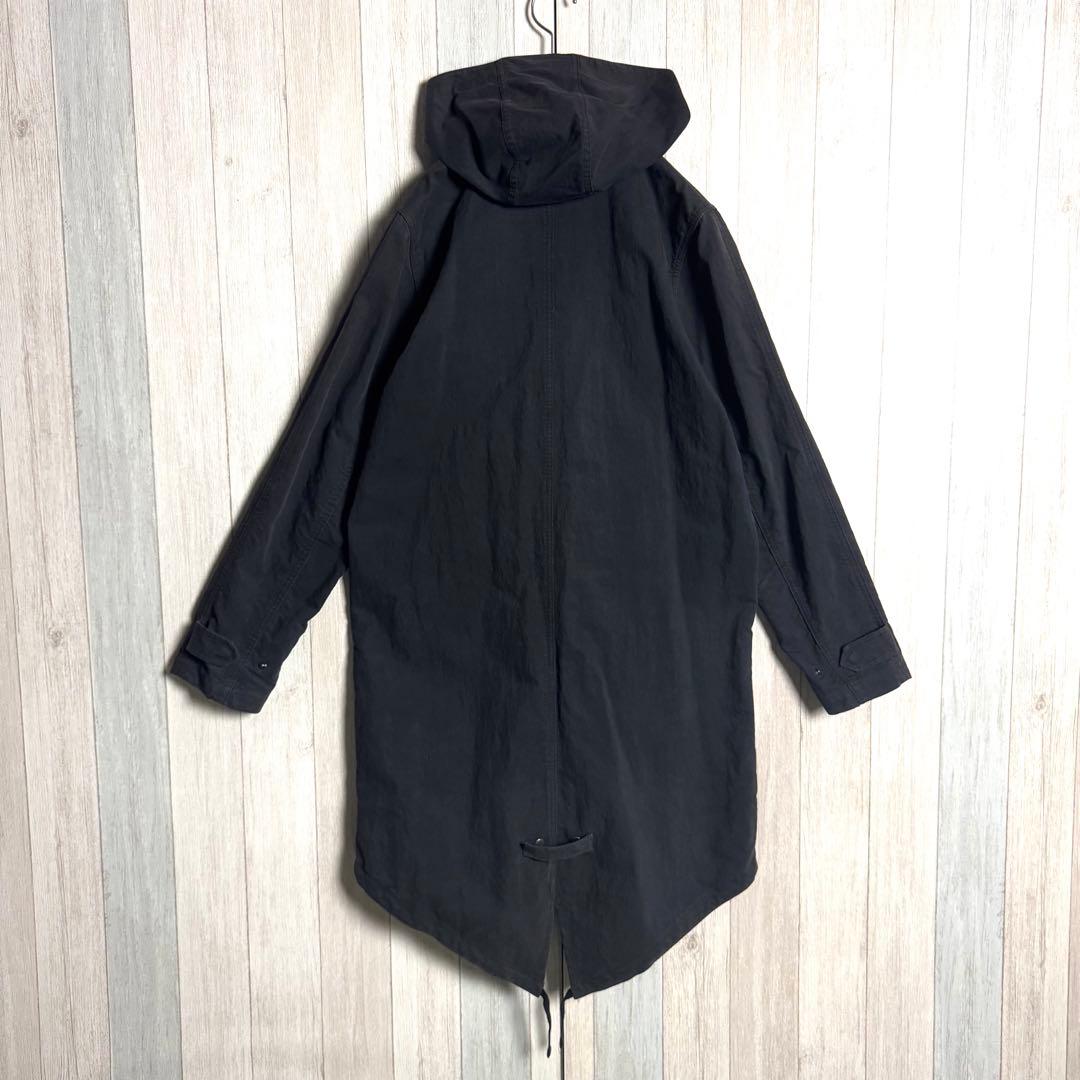 3273【人気・美品】フレッドペリー ワンポイント刺繍ロゴ モッズコート