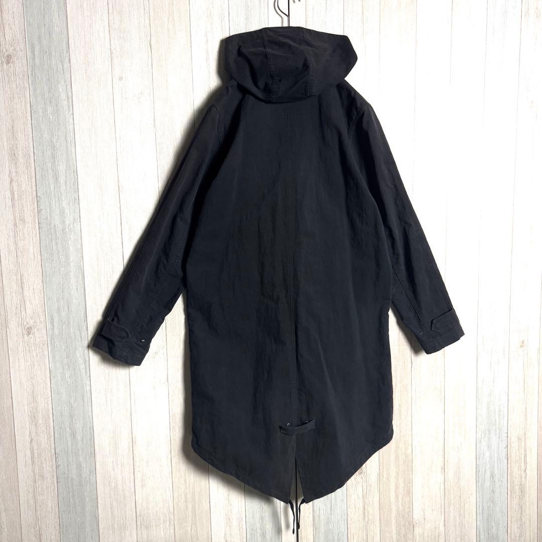 3273【人気・美品】フレッドペリー ワンポイント刺繍ロゴ モッズコート