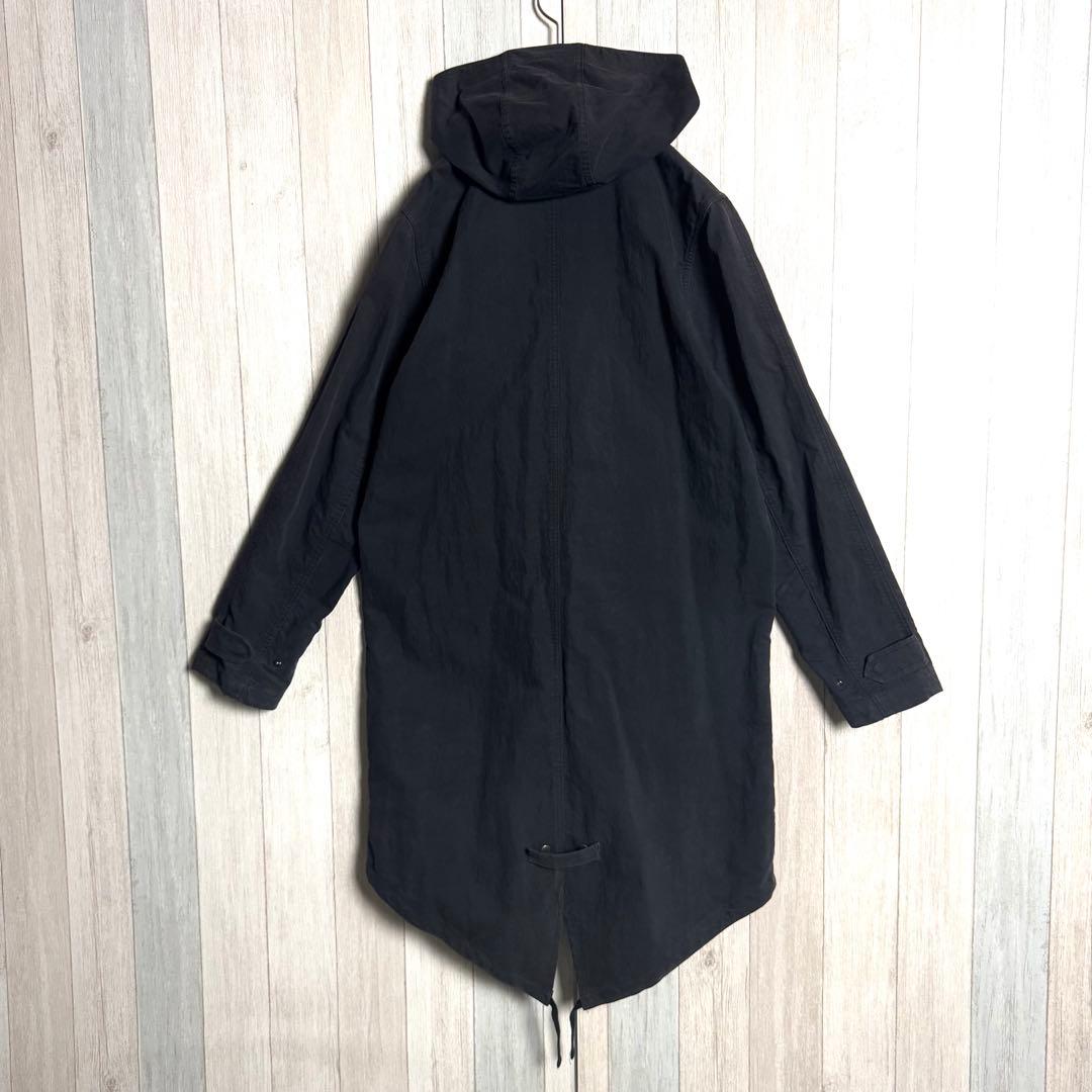 3273【人気・美品】フレッドペリー ワンポイント刺繍ロゴ モッズコート