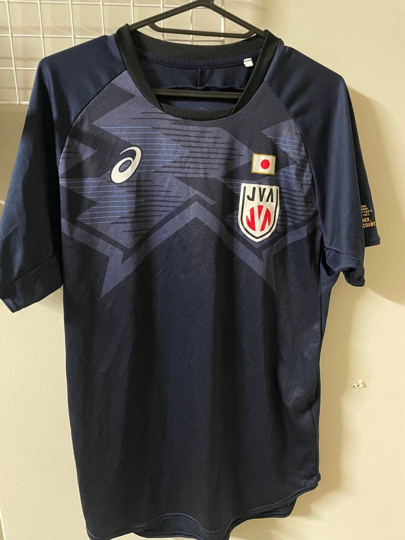 Asics 日本代表 バレーボールシャツ ネイビー