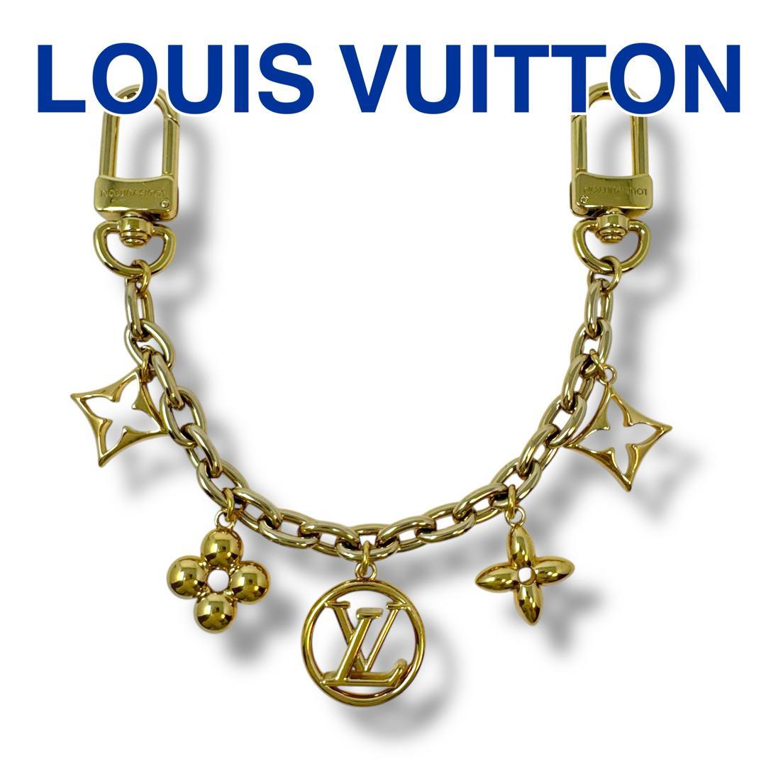 ルイヴィトン チャーム M00997 金 ビジューサックチェーンブルーミング