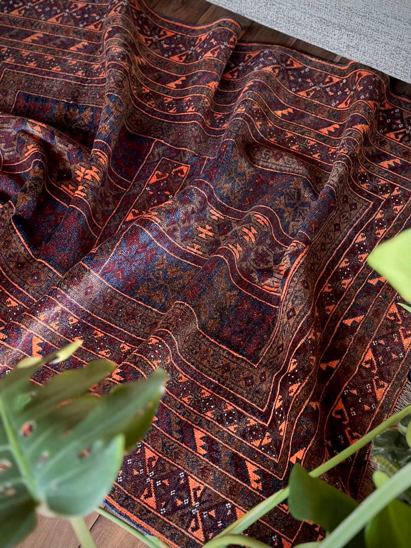 トライバルラグ　ヴィンテージラグ　アフガンラグ　トルクメン　アリホジャ　美品