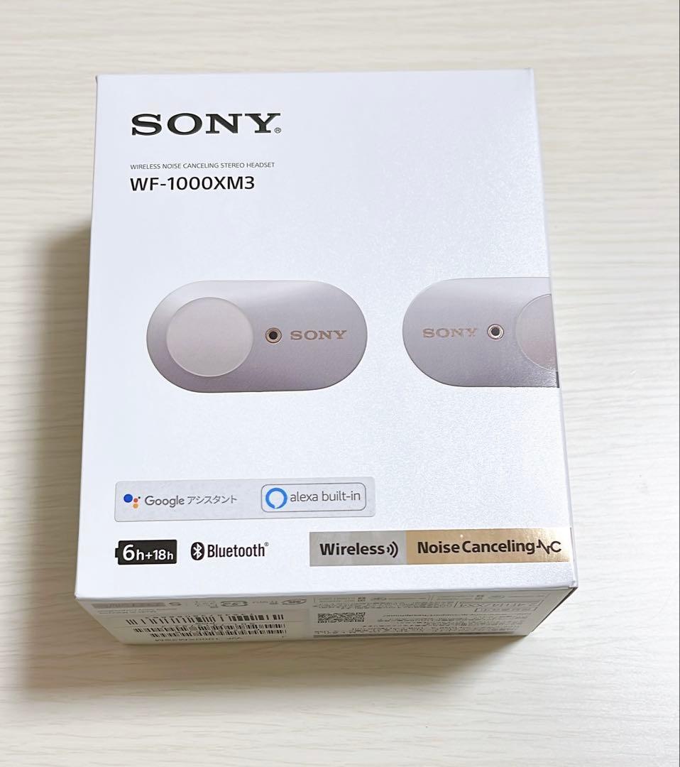 SONY WF-1000XM3 ワイヤレスイヤホン ノイズキャンセリング箱付き￼