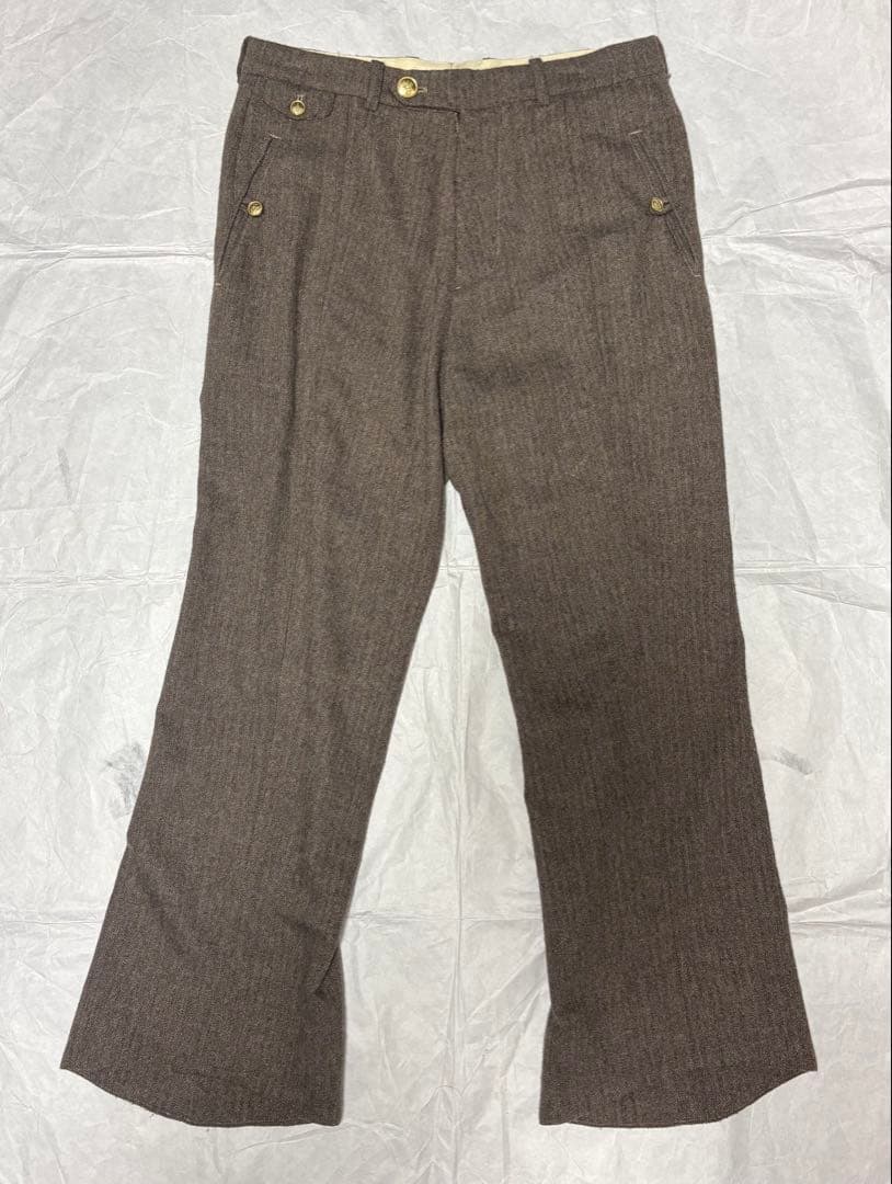 パンツ MASU 22AW CENTER SEAM TROUSERS(MOCHA)