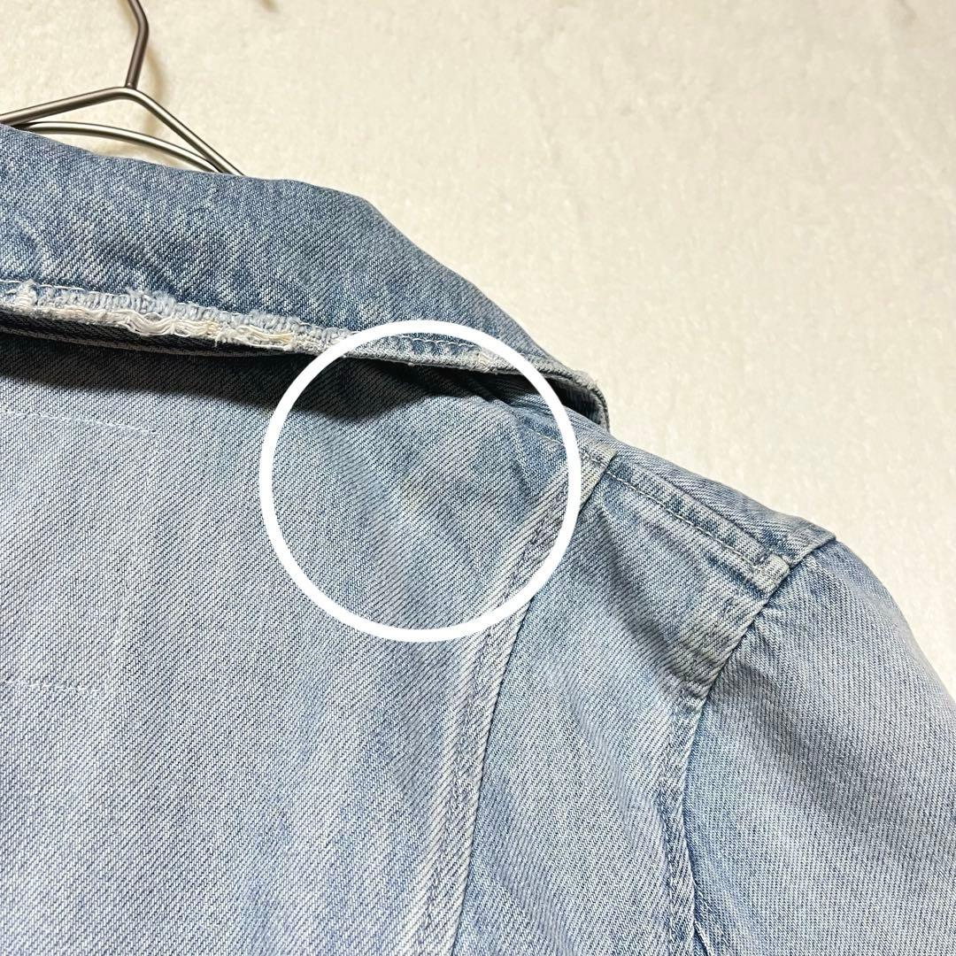 【UN3D】希少品✨アシンメトリーデニムジャケット ダメージ加工 石原さとみ着用