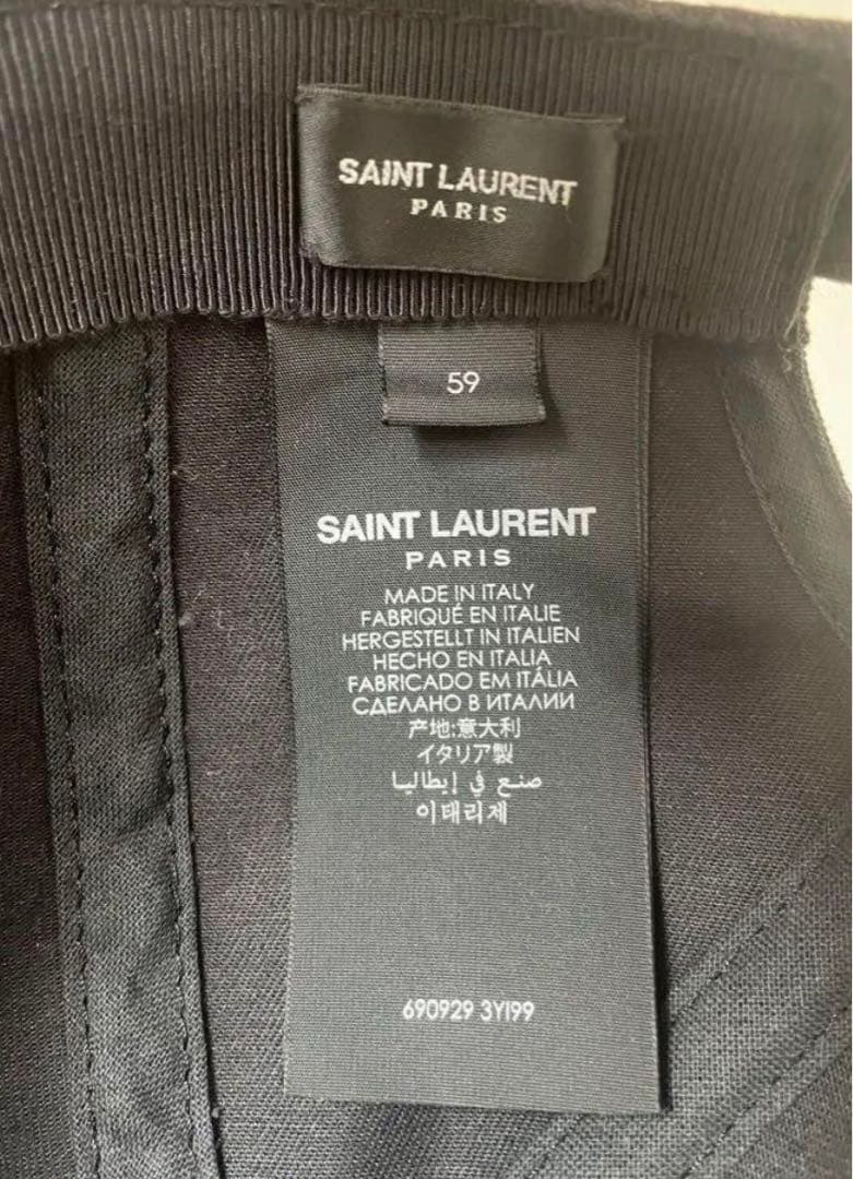 SLロゴ刺繍 ブラックベースボールキャップ