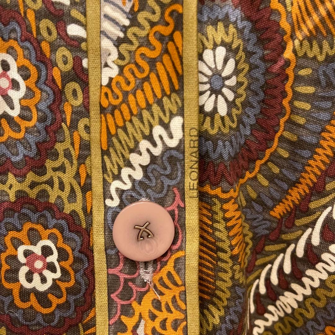 LEONARD レオナール LL カーディガン 総柄