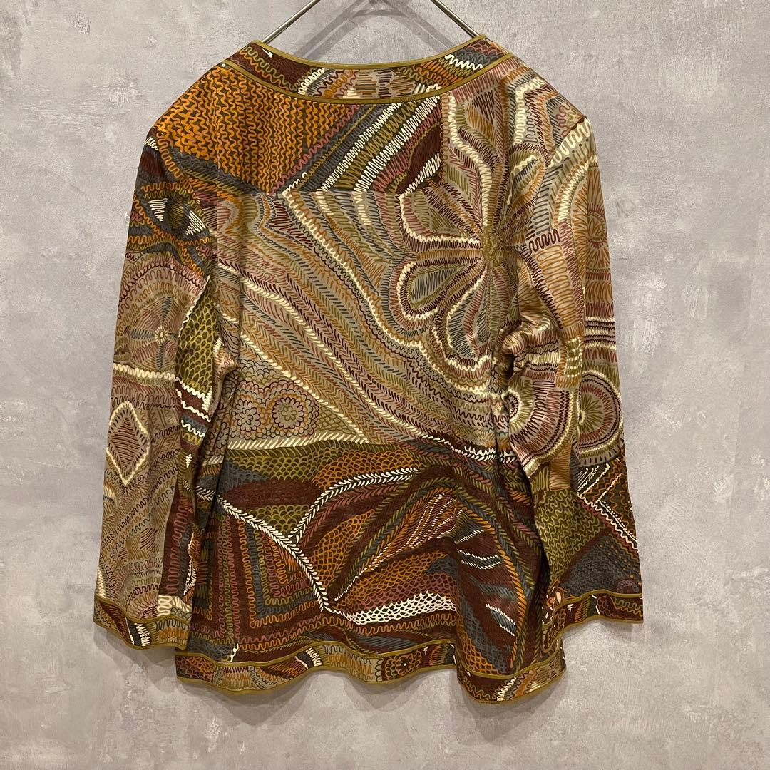 LEONARD レオナール LL カーディガン 総柄