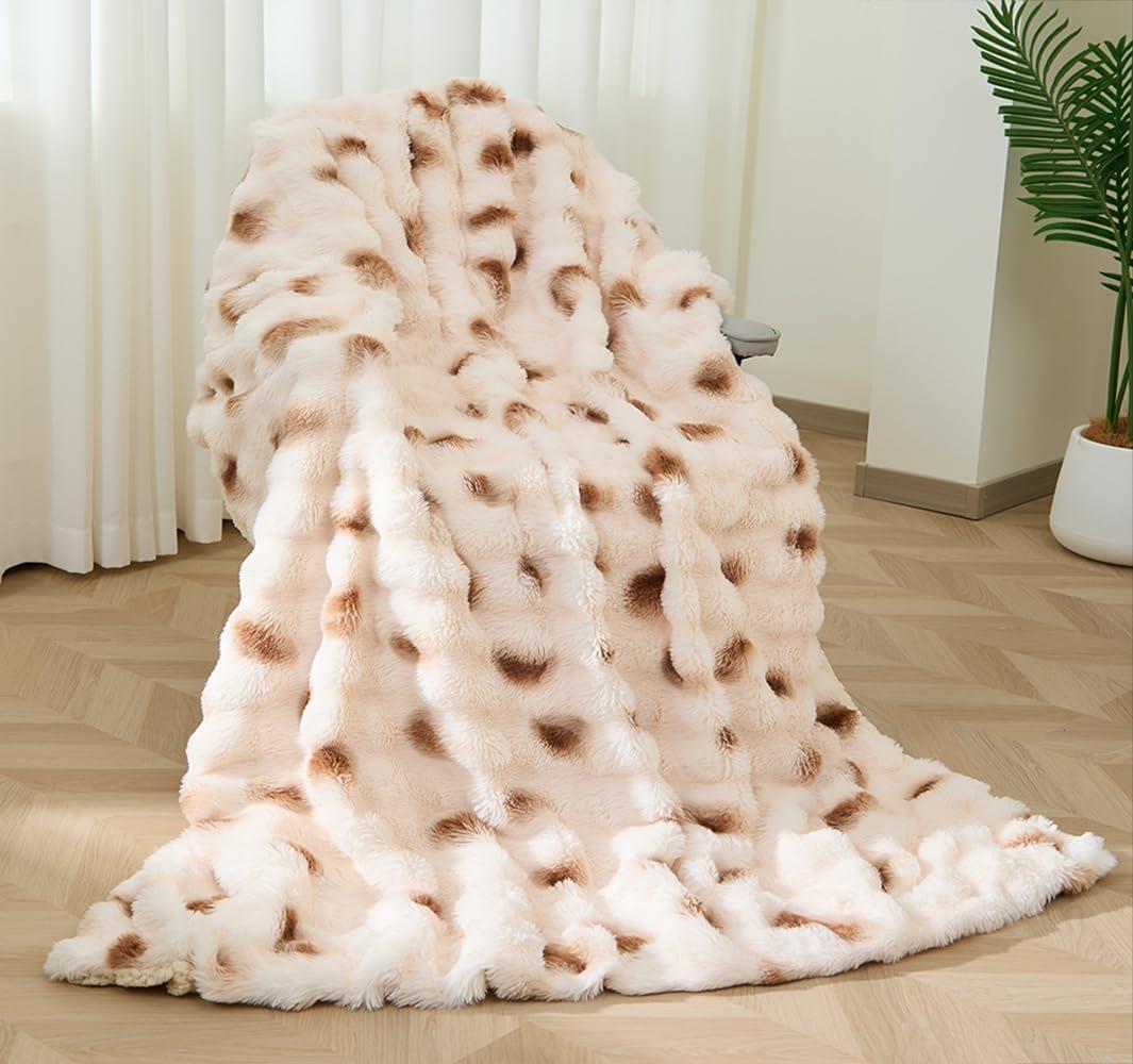 電気毛布 【表面兎毛調+裏面コットン調】 掛け敷き兼用 190x130cm 特大