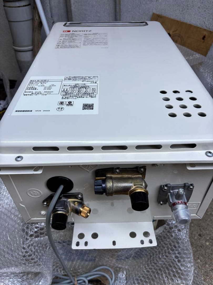 2025年製 ノーリツ 給湯器 給湯専用 都市ガス用 16号 屋外壁掛型式